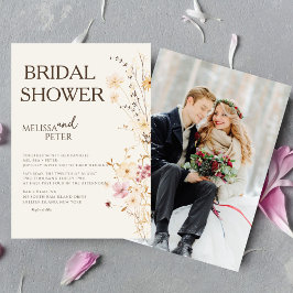 Minimaal en chique | Boho Wildflower Vrijgezellenf Kaart