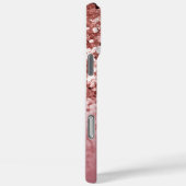 Minimaal en chique | Girly Roos Glitter Case-Mate iPhone Case (Achterkant / Rechts)