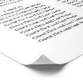 Minimaal en chique | Huwelijkszitgrafiek Poster (Hoek)