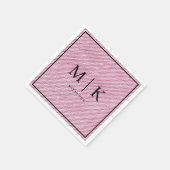 Minimaal en chique | Roze denim stof bruiloft Servet (Hoek)