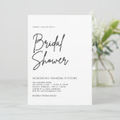 Minimaal en chique Vrijgezellenfeest Kaart (Staand voorkant)