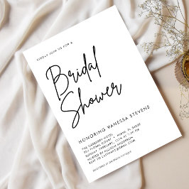 Minimaal en chique Vrijgezellenfeest Kaart