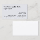 Minimaal en eenvoudig professioneel Visitekaartje (Voorkant / Achterkant)