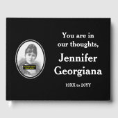 Minimaal en eenvoudig sympathieboek gastenboek (Voorkant)