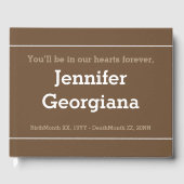 Minimaal en eenvoudig sympathieboek gastenboek (Voorkant)