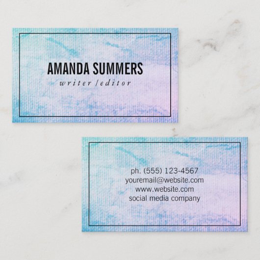 Minimaal en elegant visitekaartje (Voorkant / Achterkant)