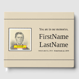 Minimaal en gewoon handboek voor begrafenisservice gastenboek