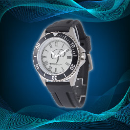 Minimaal enkelvoudig Initiaal Monogram Romeinse ci Horloge