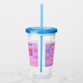 Minimaal enkelvoudig q r code add logo san code na acryl drinkbeker (Rechts)