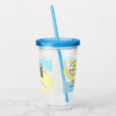 Minimaal enkelvoudig q r code add logo san code na acryl drinkbeker (Links)