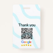 Minimaal enkelvoudig q r code add logo san code na badge (Achterkant)