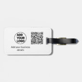 Minimaal enkelvoudig q r code add logo san code na bagagelabel (Achterkant horizontaal)