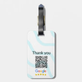 Minimaal enkelvoudig q r code add logo san code na bagagelabel (Achterkant verticaal)