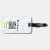 Minimaal enkelvoudig q r code add logo san code na bagagelabel (Achterkant horizontaal)