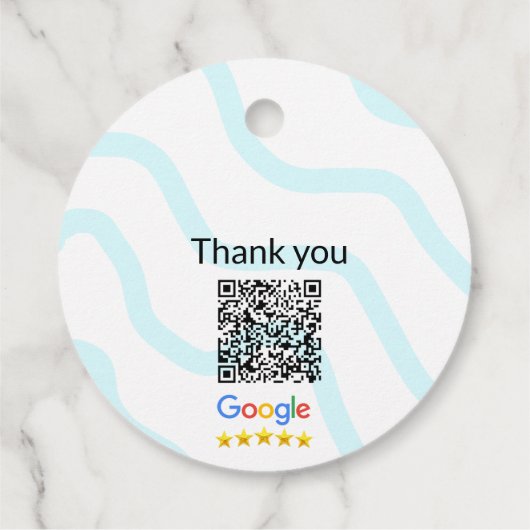 Minimaal enkelvoudig q r code add logo san code na bedankjes labels (Achterkant)