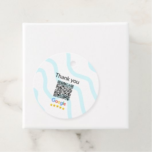 Minimaal enkelvoudig q r code add logo san code na bedankjes labels (In situ)