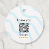 Minimaal enkelvoudig q r code add logo san code na bedankjes labels (Voorkant)