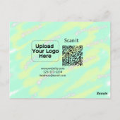 Minimaal enkelvoudig q r code add logo san code na briefkaart (Achterkant)