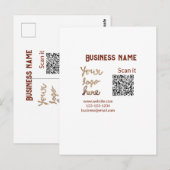 Minimaal enkelvoudig q r code add logo san code na briefkaart (Voorkant / Achterkant)