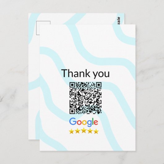 Minimaal enkelvoudig q r code add logo san code na briefkaart (Voorkant / Achterkant)