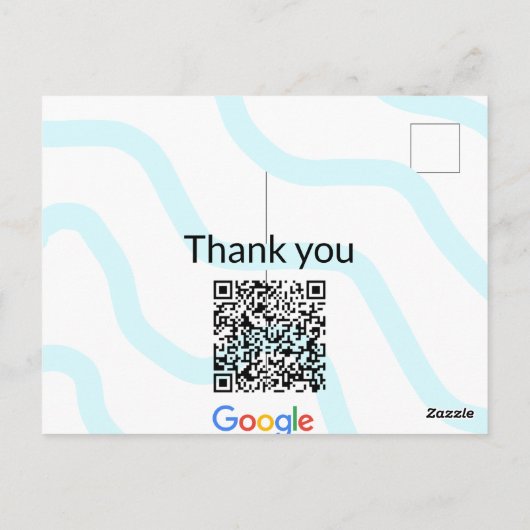 Minimaal enkelvoudig q r code add logo san code na briefkaart (Achterkant)