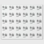 Minimaal enkelvoudig q r code add logo san code na cadeaupapier (Vlak)