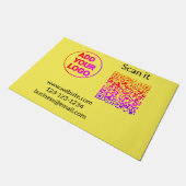Minimaal enkelvoudig q r code add logo san code na deurmat (Schuin)
