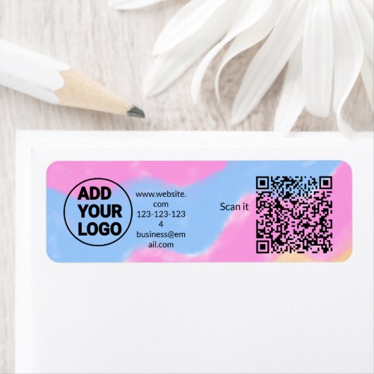 Minimaal enkelvoudig q r code add logo san code na etiket (Insitu)