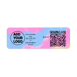 Minimaal enkelvoudig q r code add logo san code na etiket
