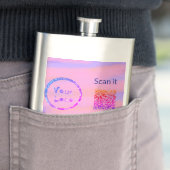 Minimaal enkelvoudig q r code add logo san code na flacon (Voorbeeld)