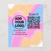 Minimaal enkelvoudig q r code add logo san code na flyer (Achterkant)