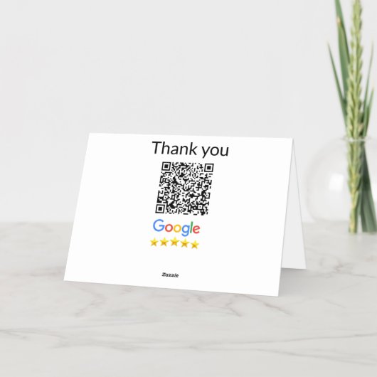 Minimaal enkelvoudig q r code add logo san code na folie feestdagenkaart (Achterkant)