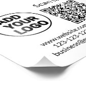 Minimaal enkelvoudig q r code add logo san code na foto afdruk (Hoek)