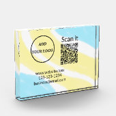 Minimaal enkelvoudig q r code add logo san code na fotoblokken (Links)