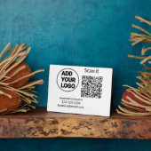 Minimaal enkelvoudig q r code add logo san code na fotoplaat (Zijkant)