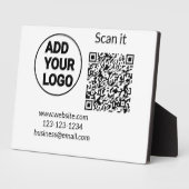 Minimaal enkelvoudig q r code add logo san code na fotoplaat (Zijkant)