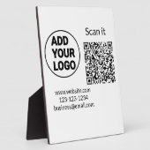 Minimaal enkelvoudig q r code add logo san code na fotoplaat (Zijkant)