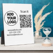 Minimaal enkelvoudig q r code add logo san code na fotoplaat (Zijkant)