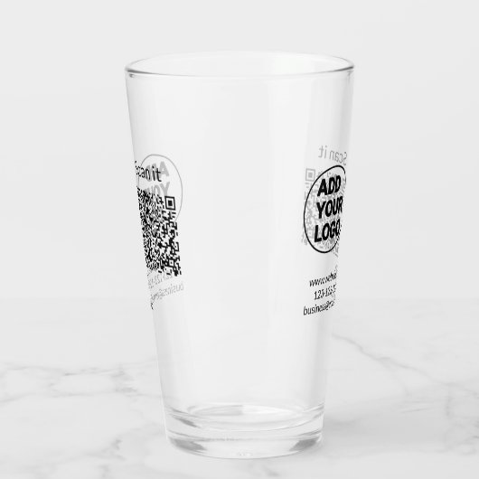Minimaal enkelvoudig q r code add logo san code na glas (Links)