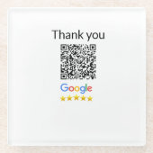 Minimaal enkelvoudig q r code add logo san code na glazen onderzetter (Voorkant)