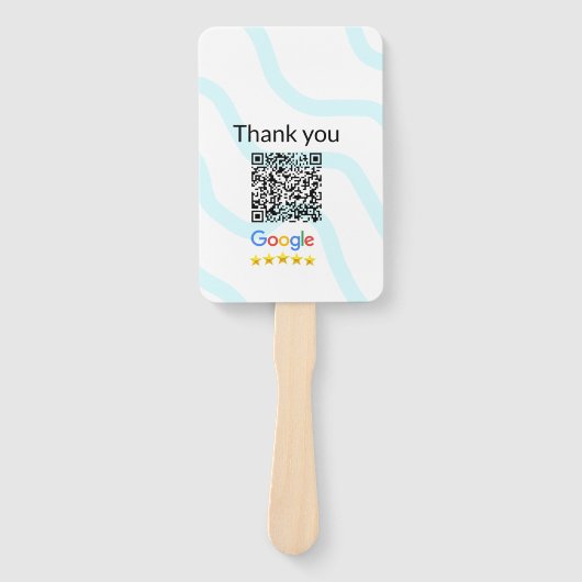 Minimaal enkelvoudig q r code add logo san code na handwaaier (Voorkant)