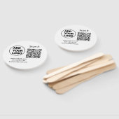 Minimaal enkelvoudig q r code add logo san code na handwaaier (Niet-gemonteerd)