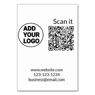 Minimaal enkelvoudig q r code add logo san code na kaart