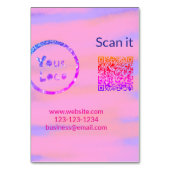 Minimaal enkelvoudig q r code add logo san code na kaart (Achterkant)