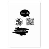 Minimaal enkelvoudig q r code add logo san code na kaart (Achterkant)