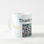 Minimaal enkelvoudig q r code add logo san code na koffiemok (Voorkant links)