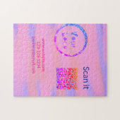Minimaal enkelvoudig q r code add logo san code na legpuzzel (Horizontaal)