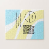 Minimaal enkelvoudig q r code add logo san code na legpuzzel (Horizontaal)