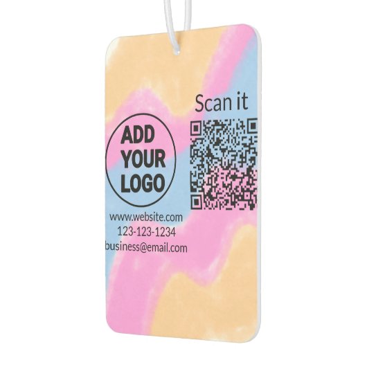 Minimaal enkelvoudig q r code add logo san code na luchtverfrisser (Links)