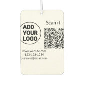 Minimaal enkelvoudig q r code add logo san code na luchtverfrisser (Voorkant)